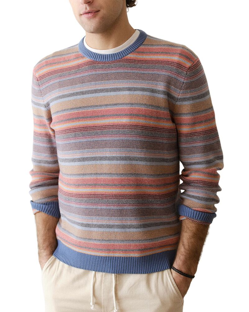 米国海兵隊員 座標軸 メンズ アウター 編み物・プルオーバー Marine Layereed Stripe Sweater Multi Baja Stripe マルチ色合い