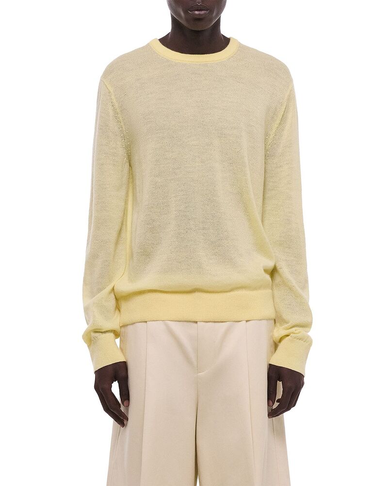 ヘルムート ラング メンズ アウター ニット・セーター クルーネック Helmut Lang Crewneck Sweater Yellow イエロー