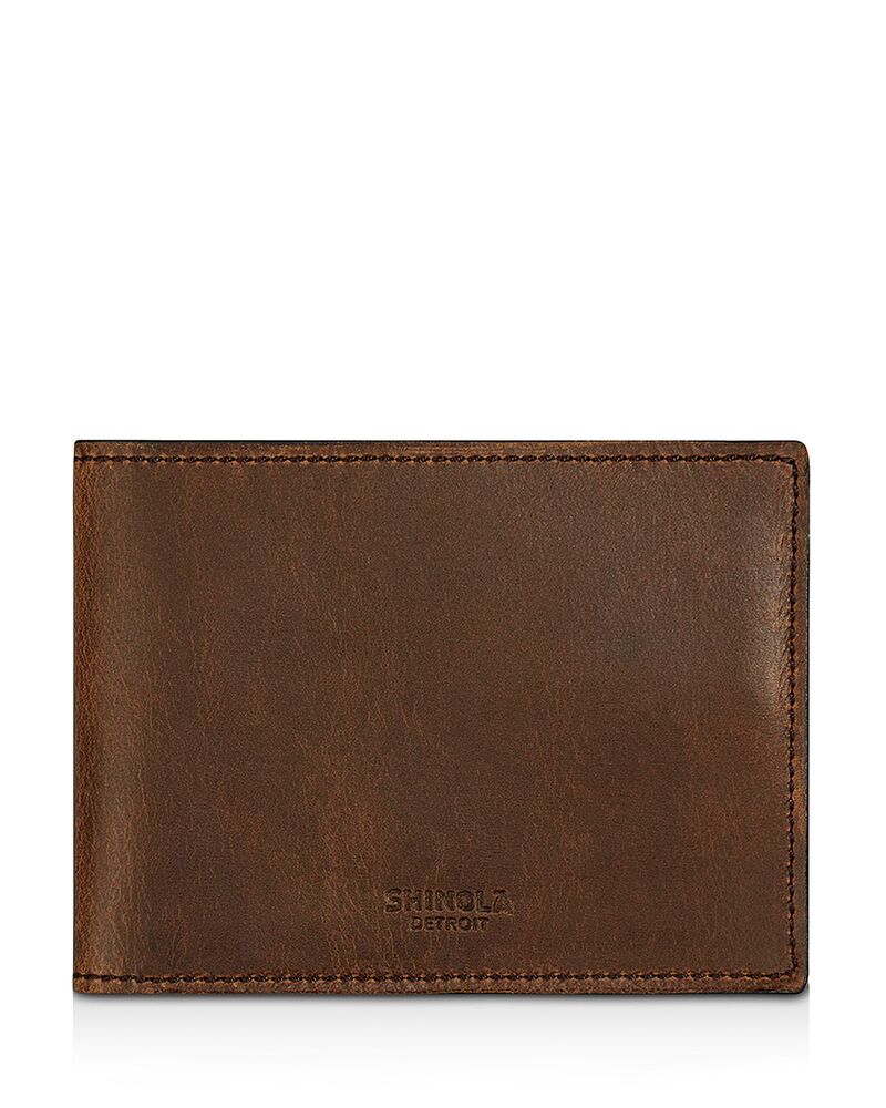シャイノーラ メンズ 付属物 札入れ なめし革 Shinola Slim Navigator Distressed Leather Bi Fold Wallet Medium Brown 赤銅色 メンズ財布-バッグ・小物・ブランド雑貨-財布・ケース