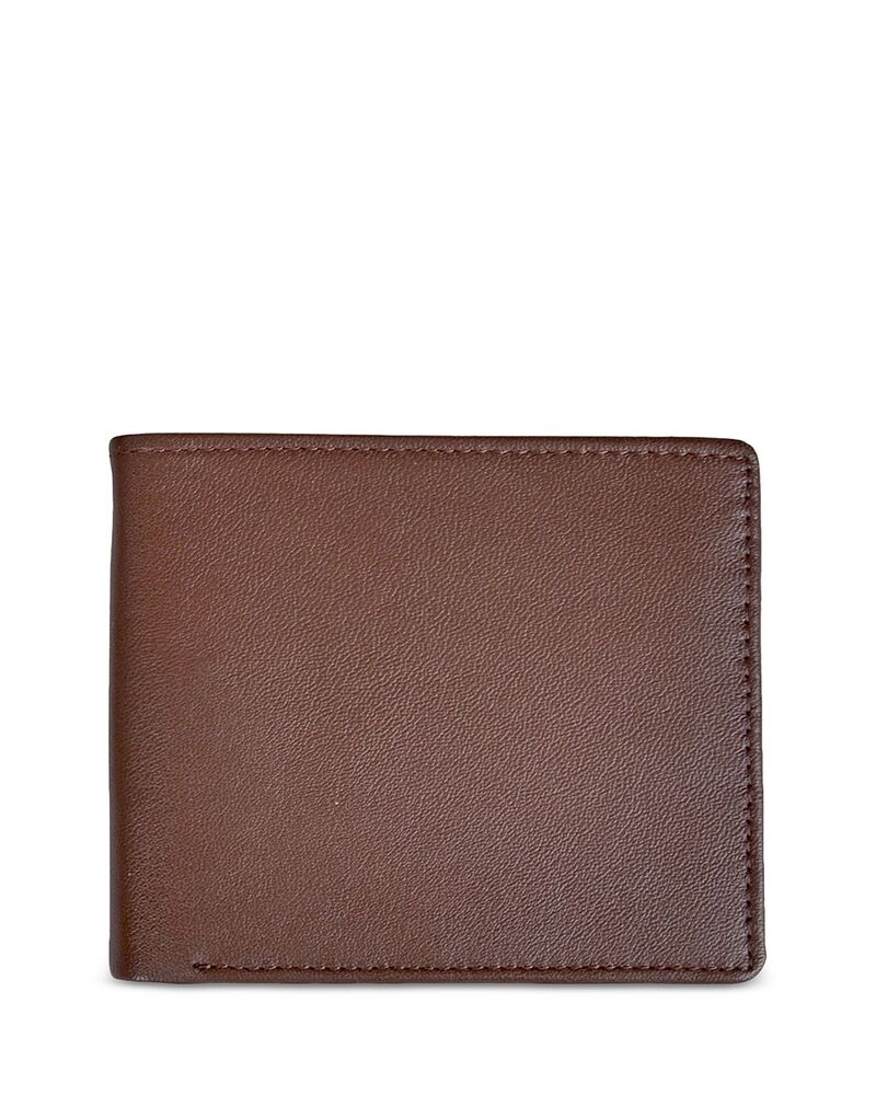 ロイス レディース アクセサリー 財布 レザー ROYCE New York LeatherFID-Blocking ID Flap Bifold Wallet Brown/Orange オレンジ