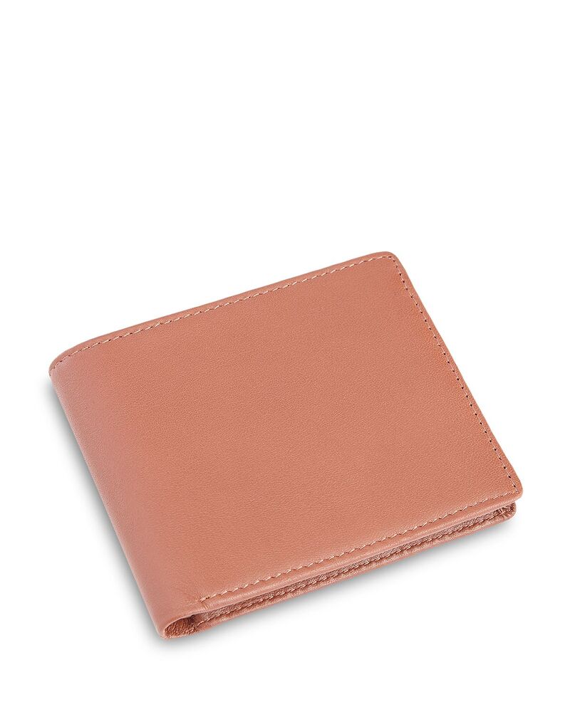ロイス レディース アクセサリー 財布 レザー ROYCE New York LeatherFID-Blocking ID Flap Bifold Walletan タン｜ReVida 店
