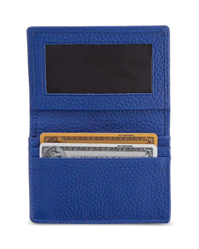 ロイス レディース アクセサリー 財布 レザー ROYCE New York Executive Leather Card Case Cobalt Blue ブルー