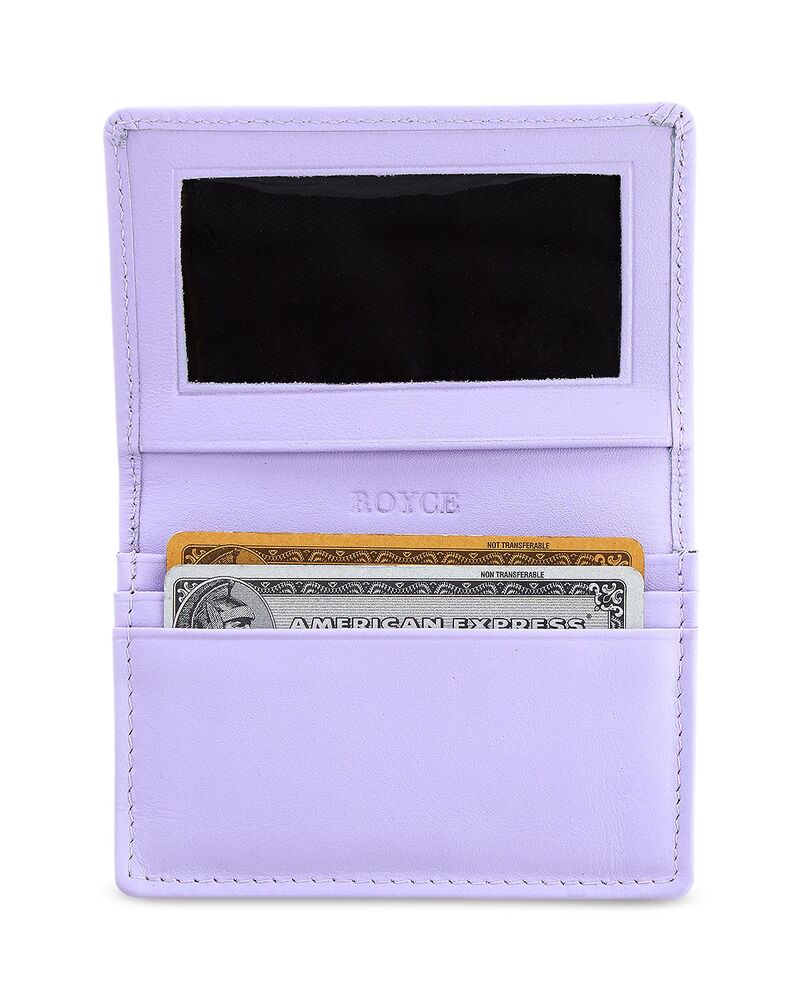 ロイス レディース アクセサリー 財布 レザー ROYCE New York Executive Leather Card Case Lavender ラベンダー 17,235円
