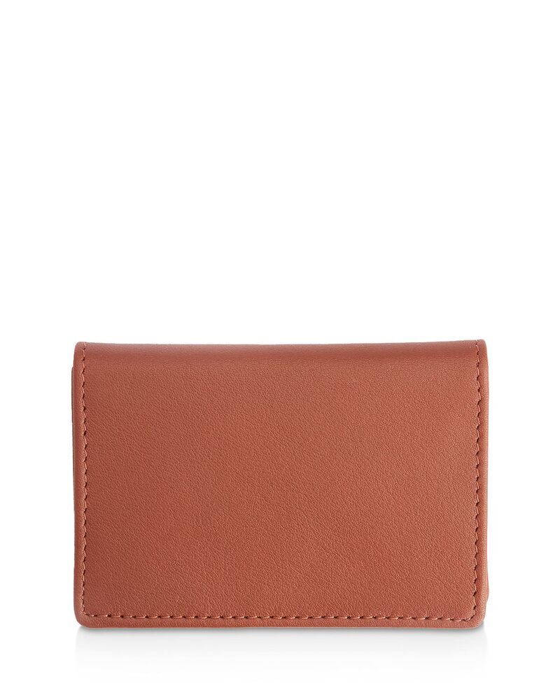 ロイス レディース アクセサリー 財布 レザー ROYCE New York Executive Leather Card Case Tan タン｜ReVida 店