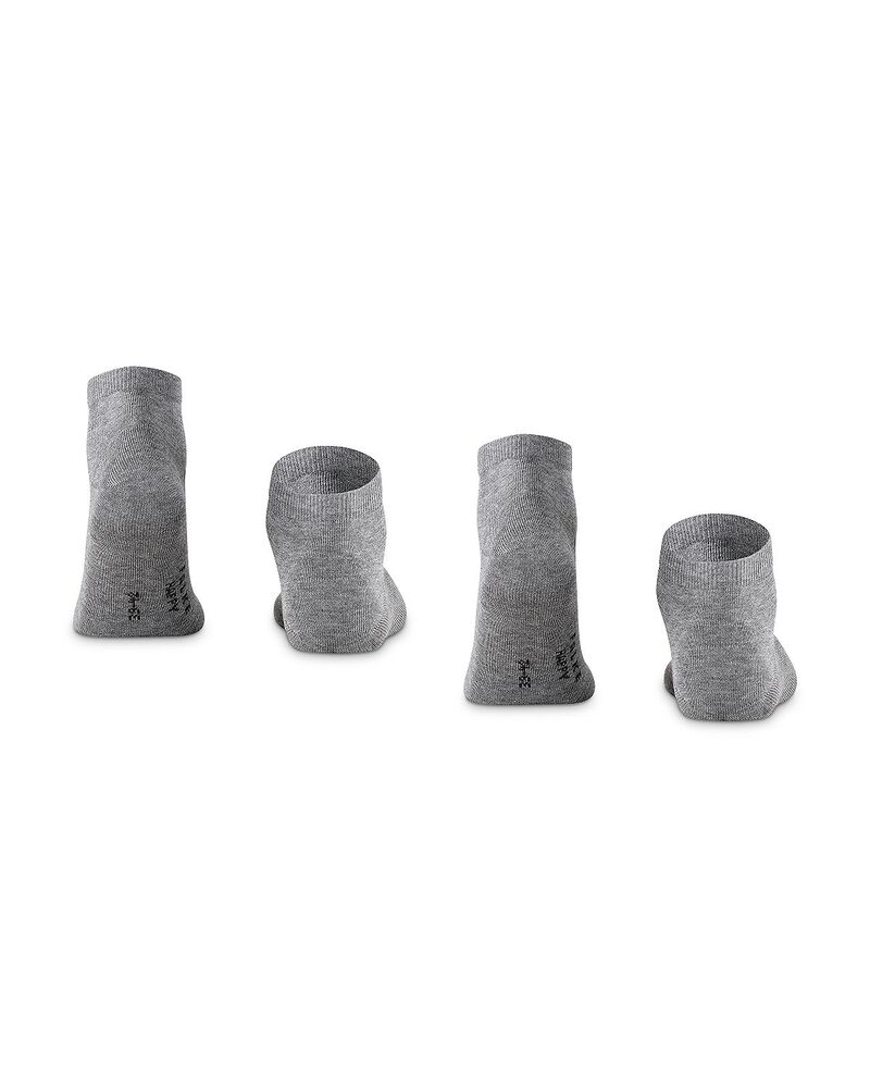 ファルケ メンズ アンダーウェア 靴下 アンクル Falke Happy Ankle Socks Pack of 2 Light Grey グレー