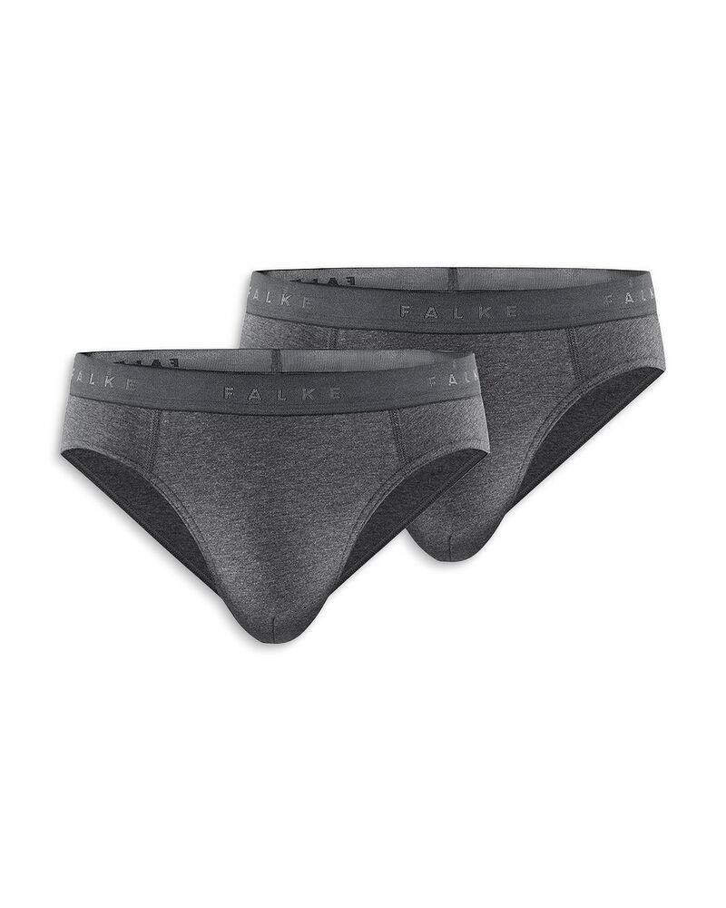 ファルケ メンズ アンダーウェア ブリーフパンツ ジャージー Falke Jersey Briefs 2 pk. Dark Gray グレー｜ReVida 店