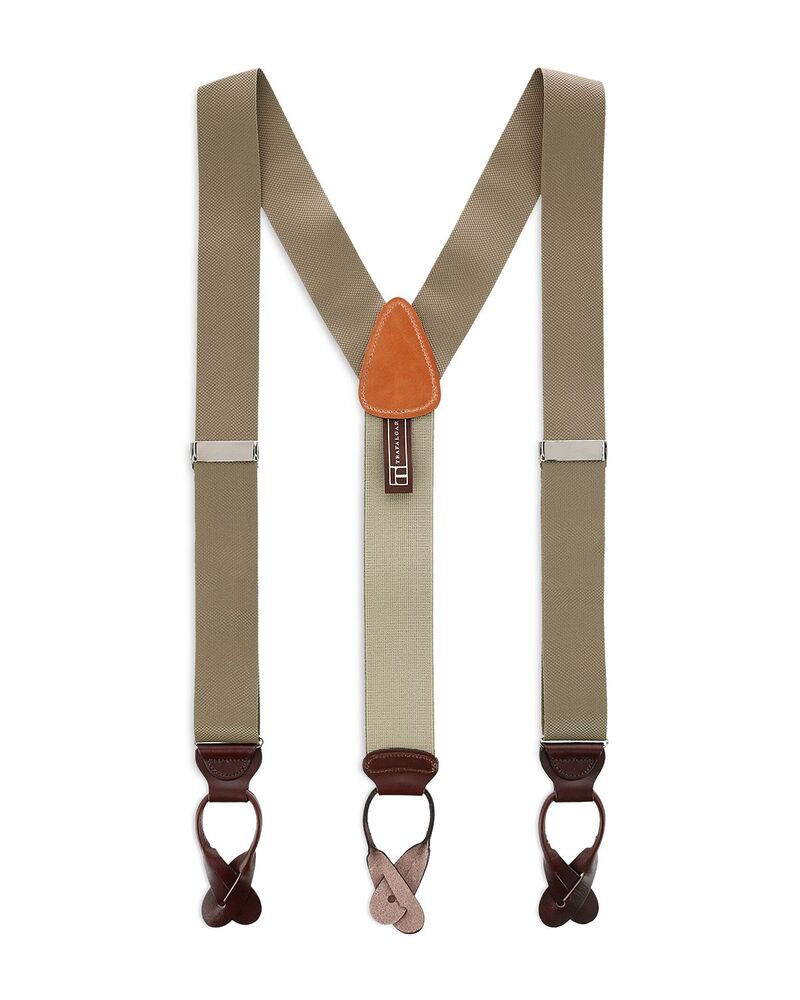 トラファルガー メンズ アクセサリー ベルト ナイロン Trafalgar Hudsonylon Button End Suspenders Darkhaki カーキ｜ReVida 店