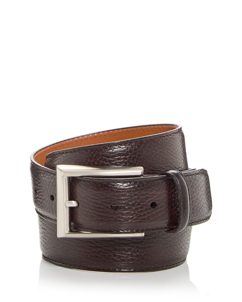 マグナーニ メンズ アクセサリー ベルト レザー Magnanni Rocas Black Leather Belt Brown ブラウン