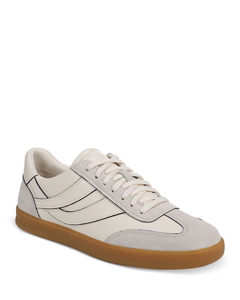 ヴィンス メンズ シューズ スニーカー スピード競技 なめし革 Vince Men\u0027s Oasis Leather Lace Up Sneakers Horchata