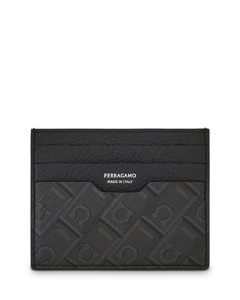 フェラガモ メンズ アクセサリー 財布 FERRAGAMOnogram Credit Card Holder Nero
