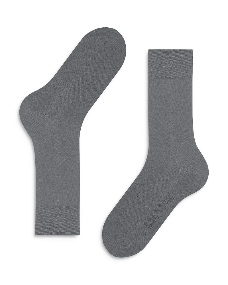 ファルケ メンズ アンダーウェア 靴下 Falke Sensitive New York Crew Socks Light Grey グレー｜ReVida 店