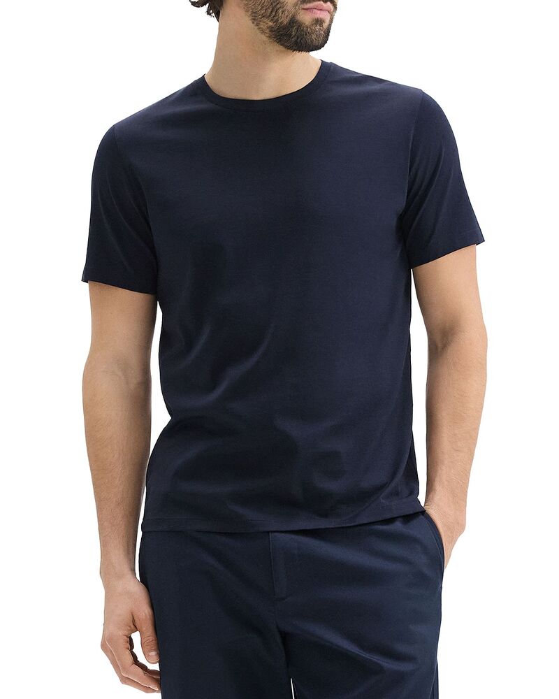 セオリー メンズ トップス Tシャツ コットン ジャージー Theory Precise Tee in Cotton Jersey Eclipse