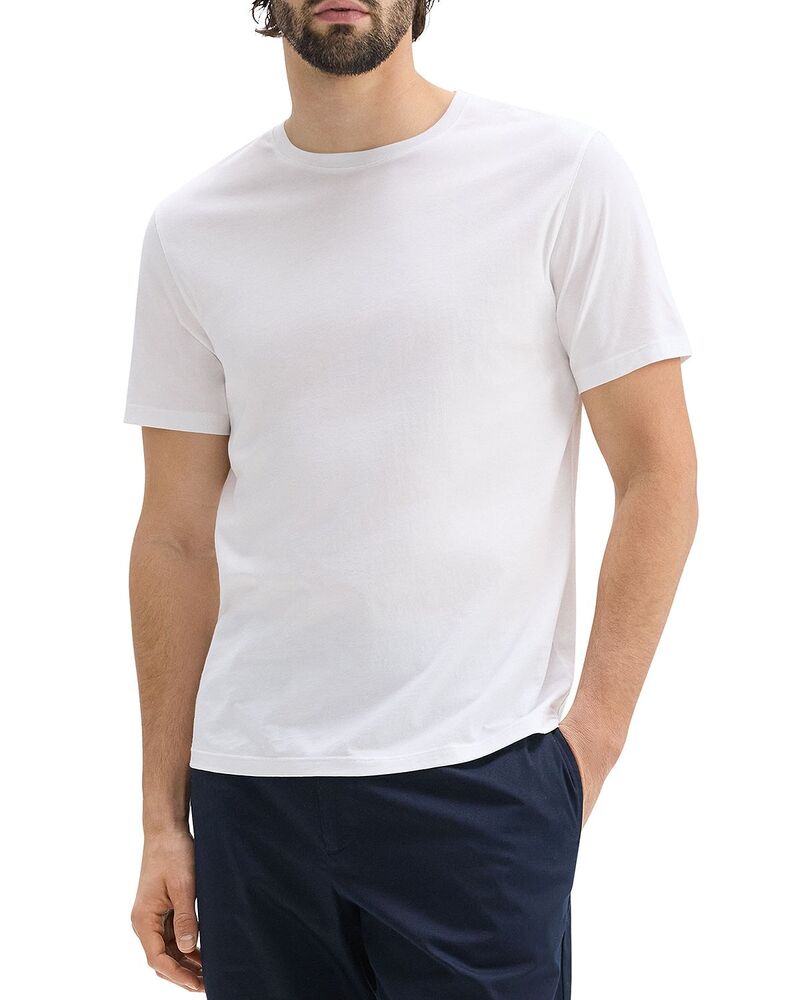 セオリー メンズ トップス Tシャツ コットン ジャージー Theory Precise Tee in Cotton Jersey White ホワイト