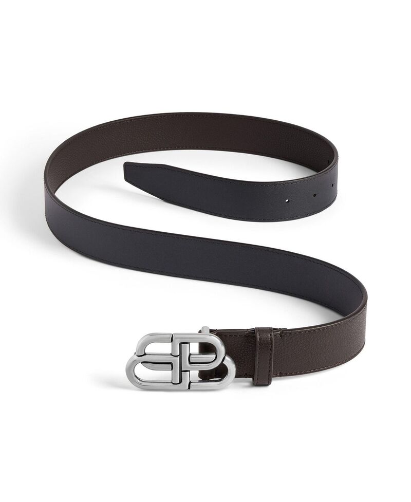 バレンシアガ メンズ アクセサリー ベルト Balenciaga Bb Large Belt Espresso