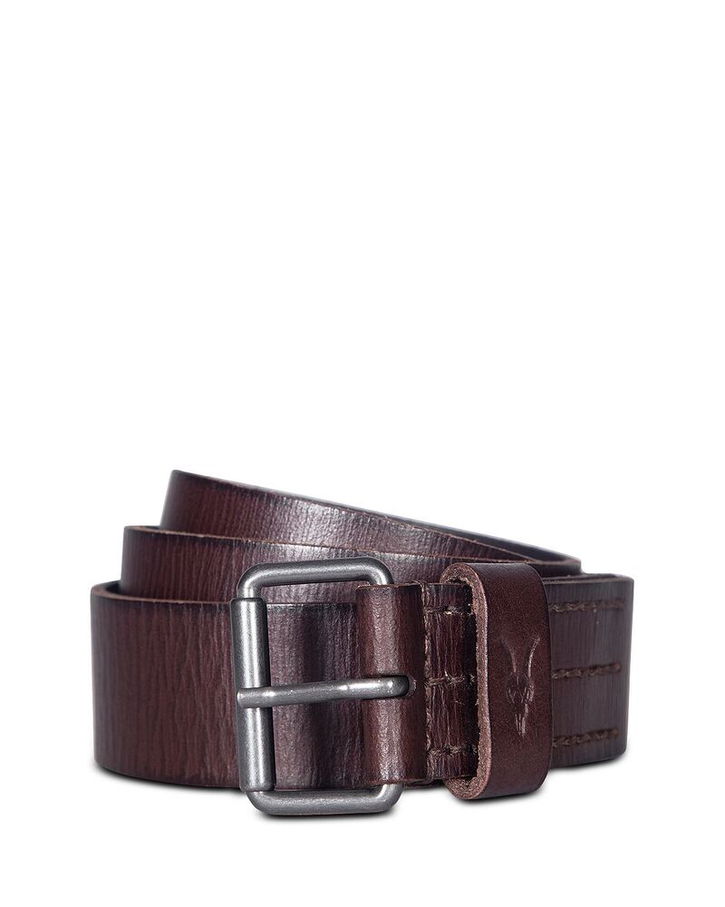 オールセインツ メンズ 付属品 胴締め なめし革 ALLSAINTS Leather Belt Bitter Brown 赤銅色