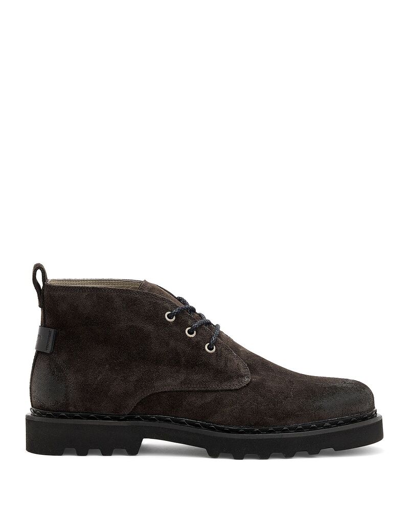 オールセインツ メンズ シューズ ブーツ・レインブーツ スピード競技 ALLSAINTS Men\u0027skiff Lace Up Chukka Boots Warm Grey 薄墨色