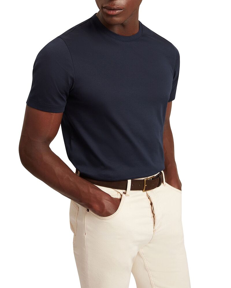 テッドベーカー メンズ トップス Tシャツ コットン Ted Baker Konrrad Regular Softouch Cotton Tee Navy ネイビー