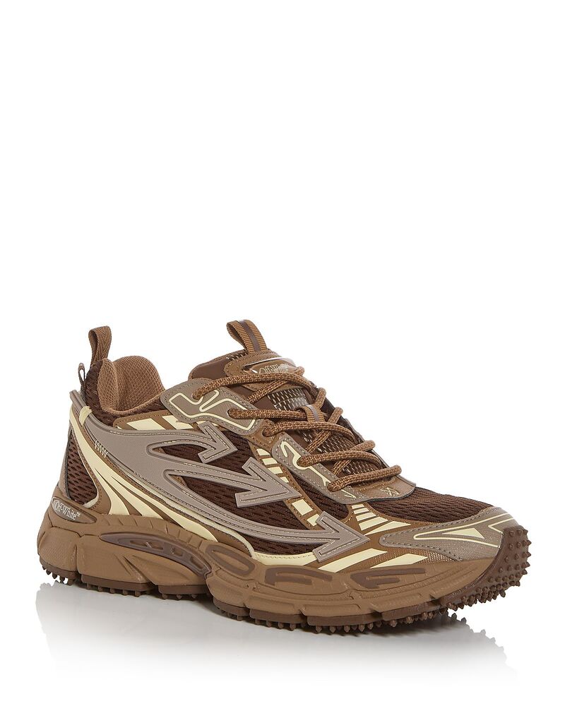 オフ-白いこと メンズ シューズ スニーカー Off-White Men\u0027s Be Right Back Sneakers Dark Brown 赤銅色