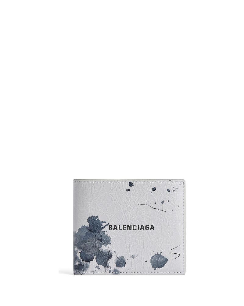 バレンシアガ メンズ アクセサリー 財布 Balenciaga Cash Square Folded Coin Wallet Light Grey グレー