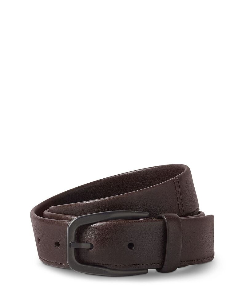 ゼニア メンズ 添え物 三尺帯 なめし革 ZEGNA Men\u0027s Leather Belt Dark Brown 赤銅色