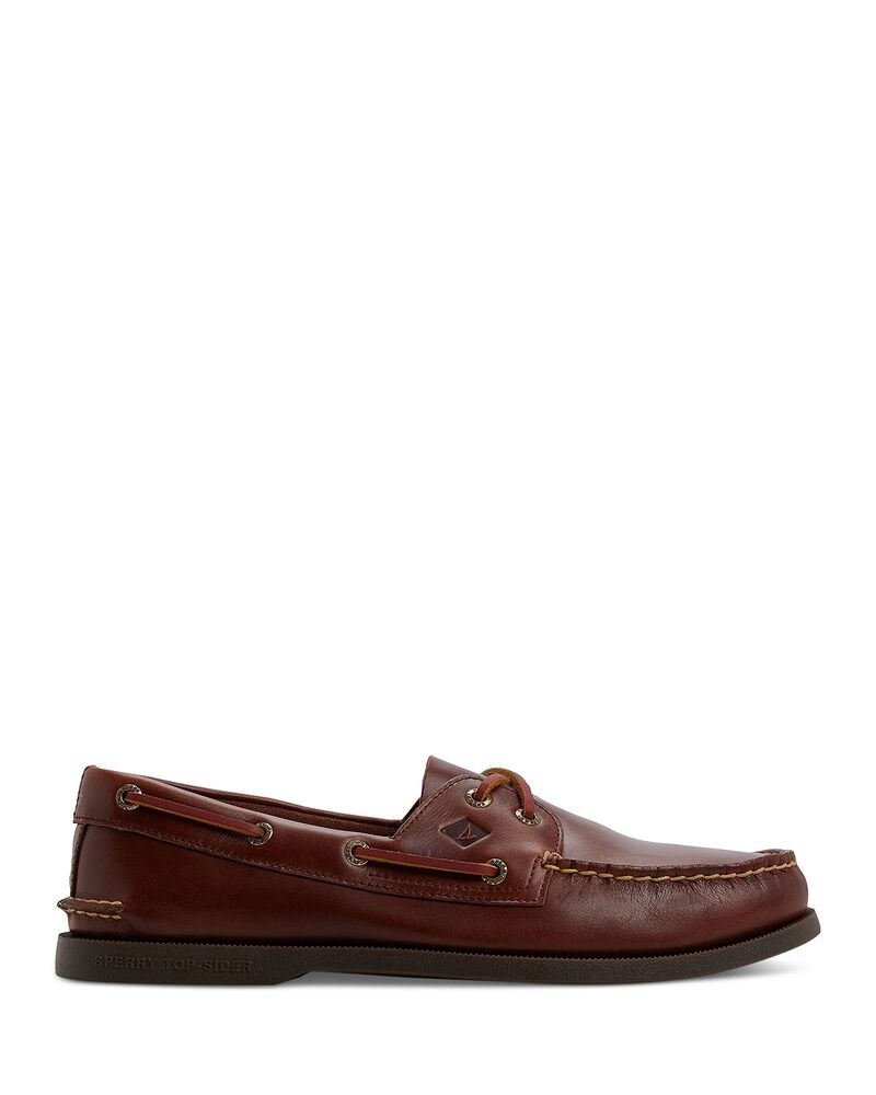 スペリー メンズ シューズ レザー Sperry Men's Authentic Originaleather Boat Shoes Dark Red レッド|ReVida 店