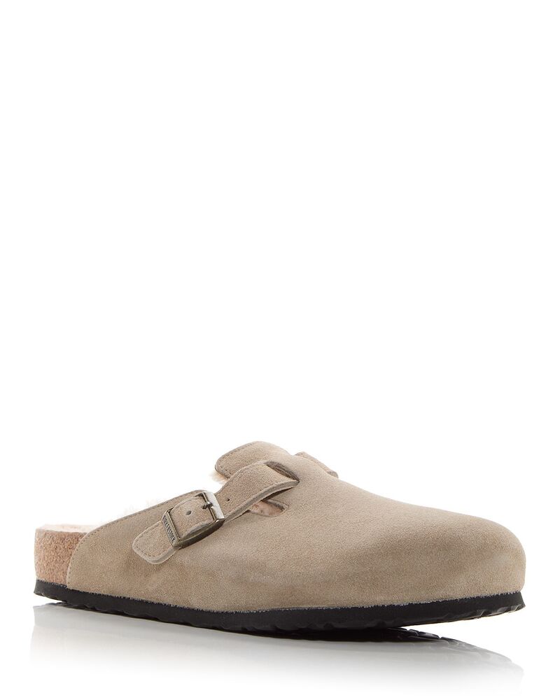 ビルケンシュトック メンズ シューズ サンダル Birkenstock Men\u0027s Boston Shearling Clogs Beige ベージュ