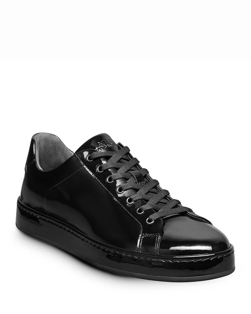 アレン エドモンズ メンズ シューズ スニーカー レザー Allen Edmonds Men's Barnes Low Top Leather Sneakers Patent Black ブラック|ReVida 店