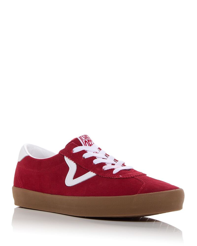 バンズ メンズ シューズ スニーカー Vans Men's Track Sport Low Top Sneakers Red レッド