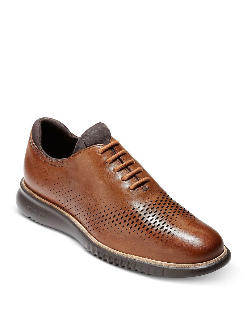 電話を掛けるハーン メンズ シューズ オックスフォード ウィングチップ Cole Haan Men\u0027s 2.ZER GRAND Laser Wingtip Oxford Shoes Britsh Tan タン