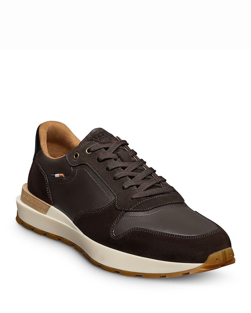 アレン エドモンズ メンズ シューズ スニーカー レザー Allen Edmonds Men\'s Lionelow Top Leather Sneakers Dark Brown ブラウン|ReVida 店