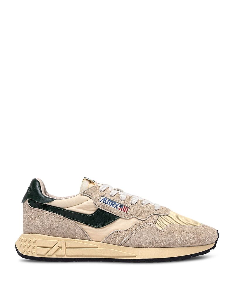 オートリ― メンズ シューズ スニーカー レース Autry Men's Reelwind Low Man Lace Up Sneakers Beige Black ブラック