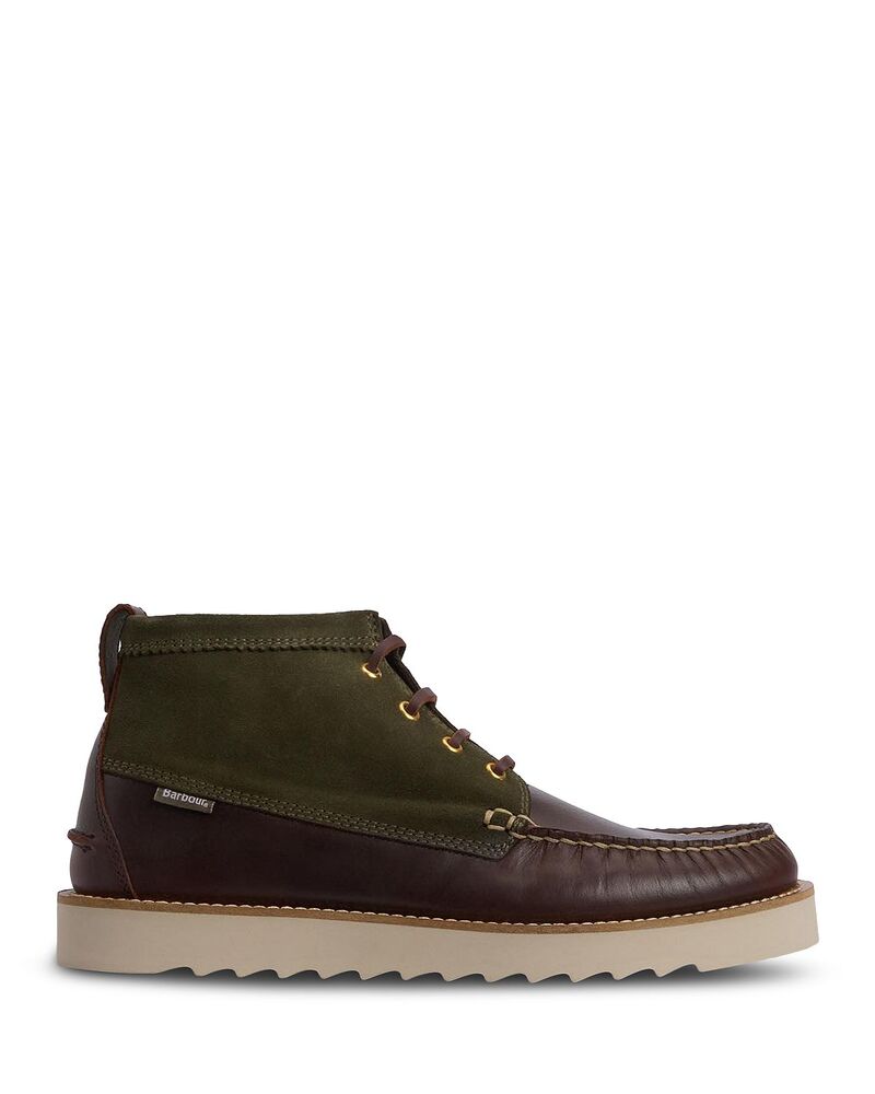 バブアー メンズ シューズ ブーツ・レインブーツ Barbour Men's Hadston Boots Olive/Dark オリーブ