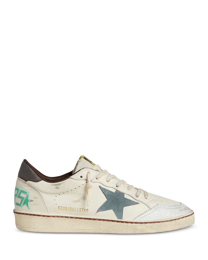 ゴールデングース メンズ シューズ スニーカー レザー Golden Goose Unisex Ballstar Leather Sneakers White Silver ホワイト
