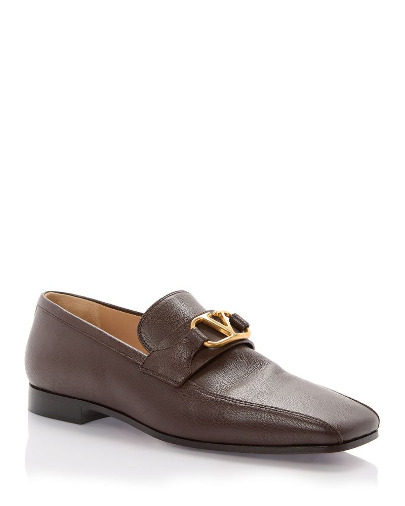 ヴァレンティノ レディース シューズ スリッポン・ローファー Valentino Garavani Women\u0027s Hardware Loafers Brown 赤銅色