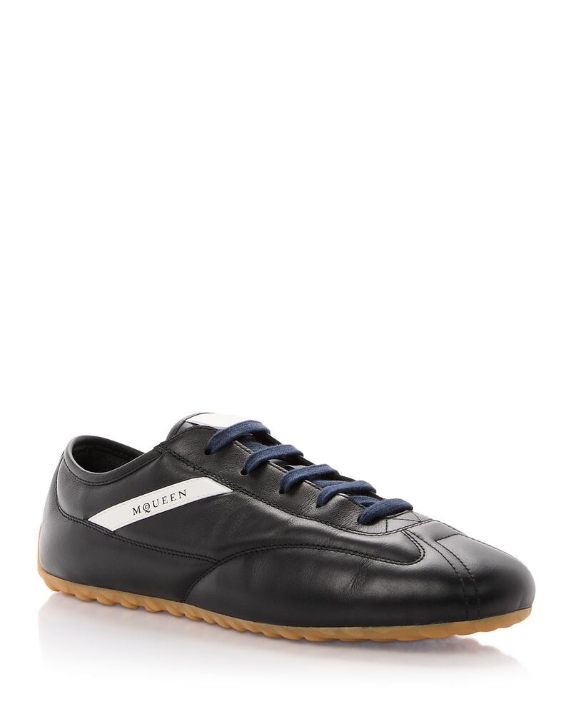 マックイーン メンズ シューズ スニーカー レザー McQueen Men Boxe Nappa Leather Sneakers Charcoal チャコール