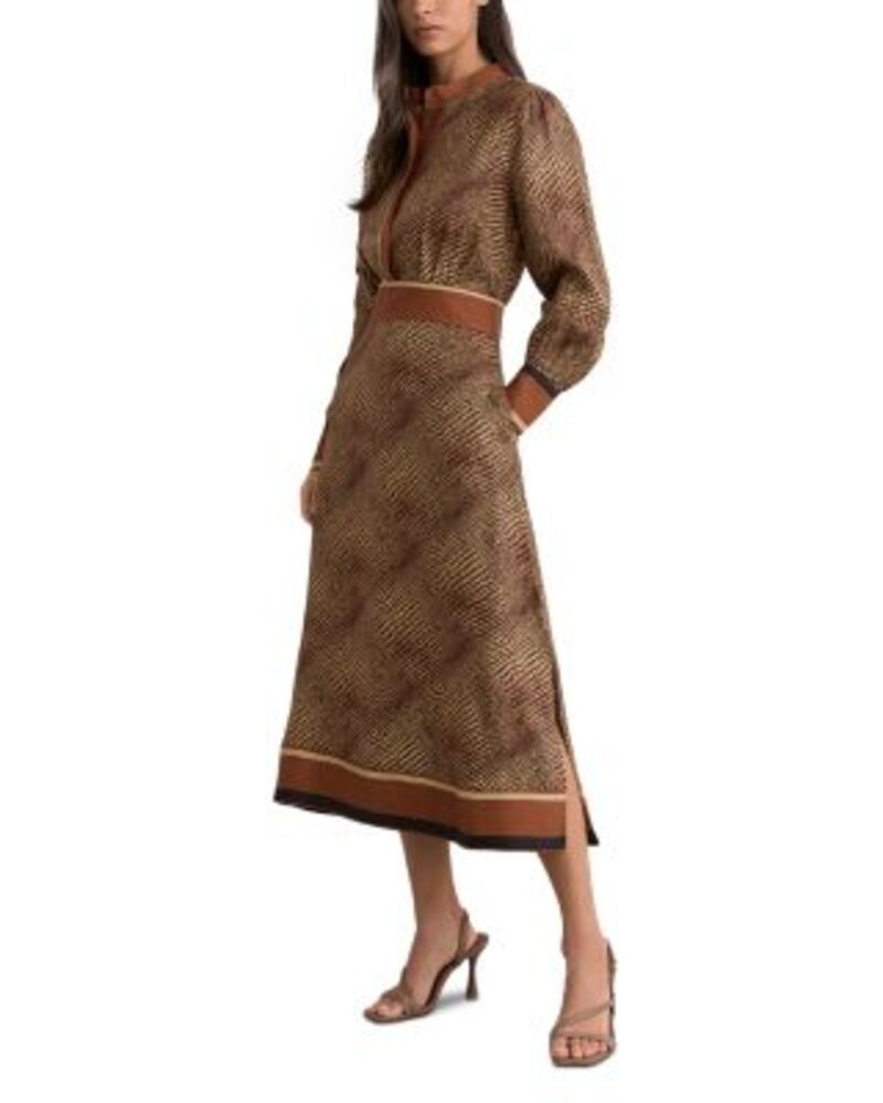 レイス レディース トップス ワンピース アニマル柄 プリント REISS Leianimal Print Dress Neutral アニマル|ReVida 店