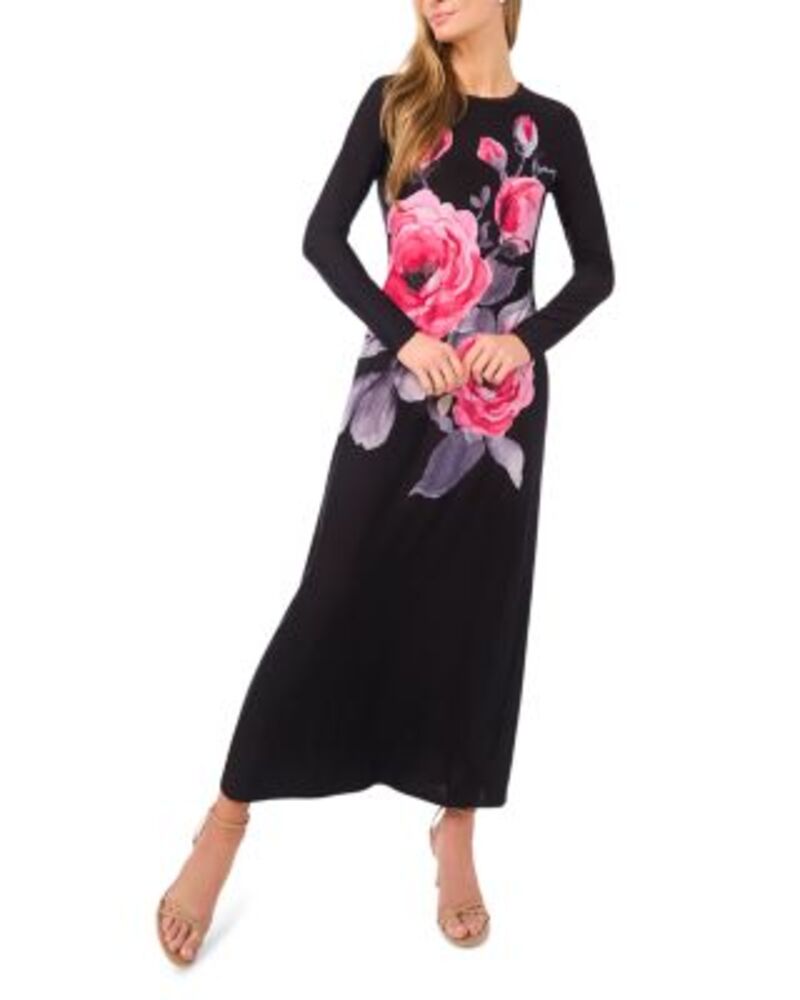 テッドベーカー レディース トップス ワンピース フラワー柄 フラワー Ted Baker Eloise Dress With Floral Detail Rich Black ブラック
