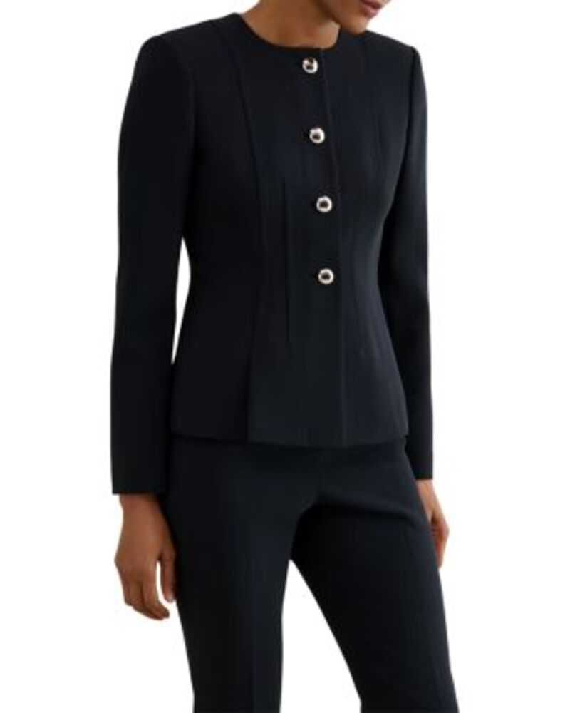 ホッブスロンドン レディース アウター ジャケット・ブルゾン HOBBS LONDON Limited Collection Thurlowe Jacket Navy ネイビー|ReVida 店
