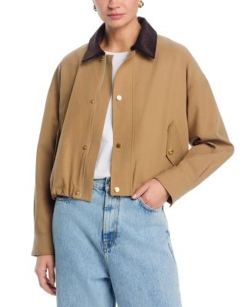 フレーム レディース アウター ジャケット・ブルゾン コーデュロイ FRAME The Corduroy Collar Bubble Jacket Camel キャメル