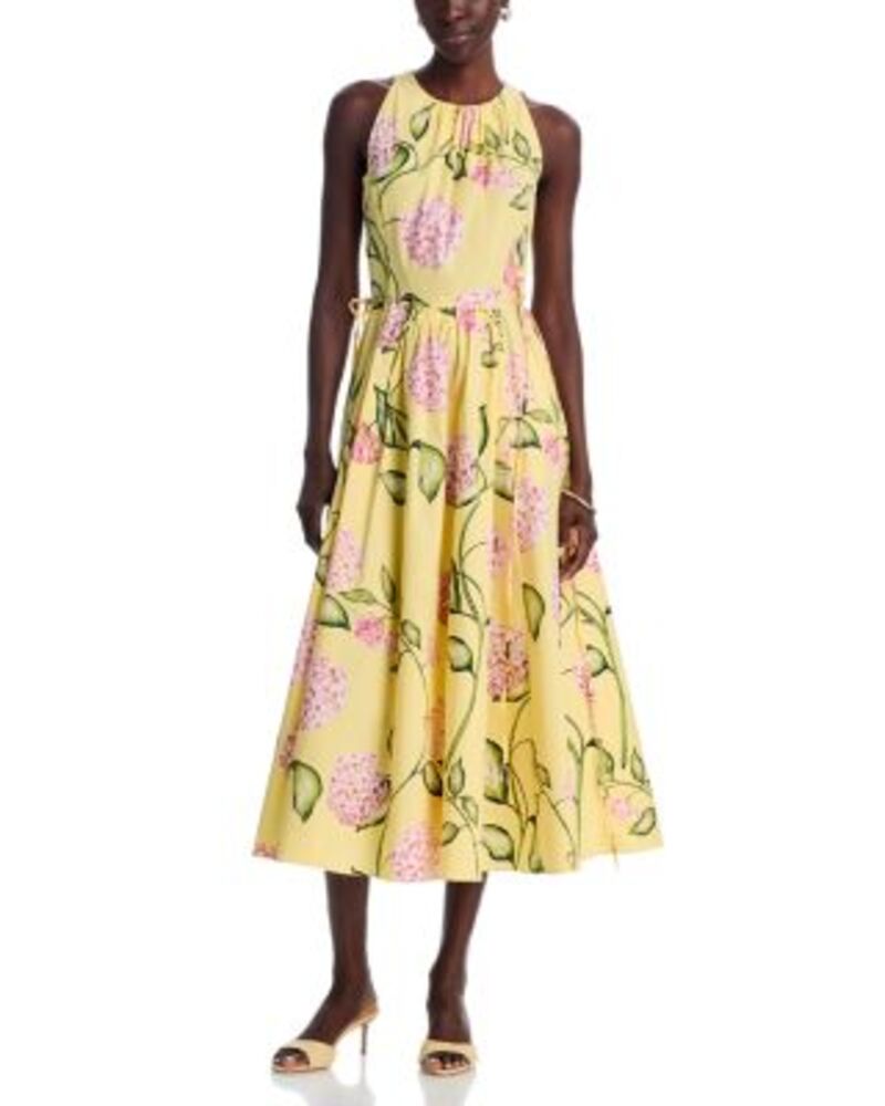 オスカー デ ラ レンタ レディース トップス 衣裳 Oscar de la Renta Poplin Day Dress Pink/Butter さくら色