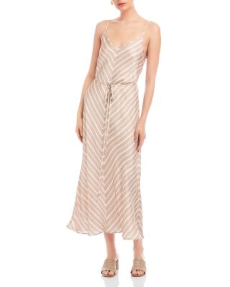 フィフティーントゥエンティ レディース トップス ワンピース ミディ Fifteen Twenty Camidi Dress Khaki カーキ｜ReVida 店