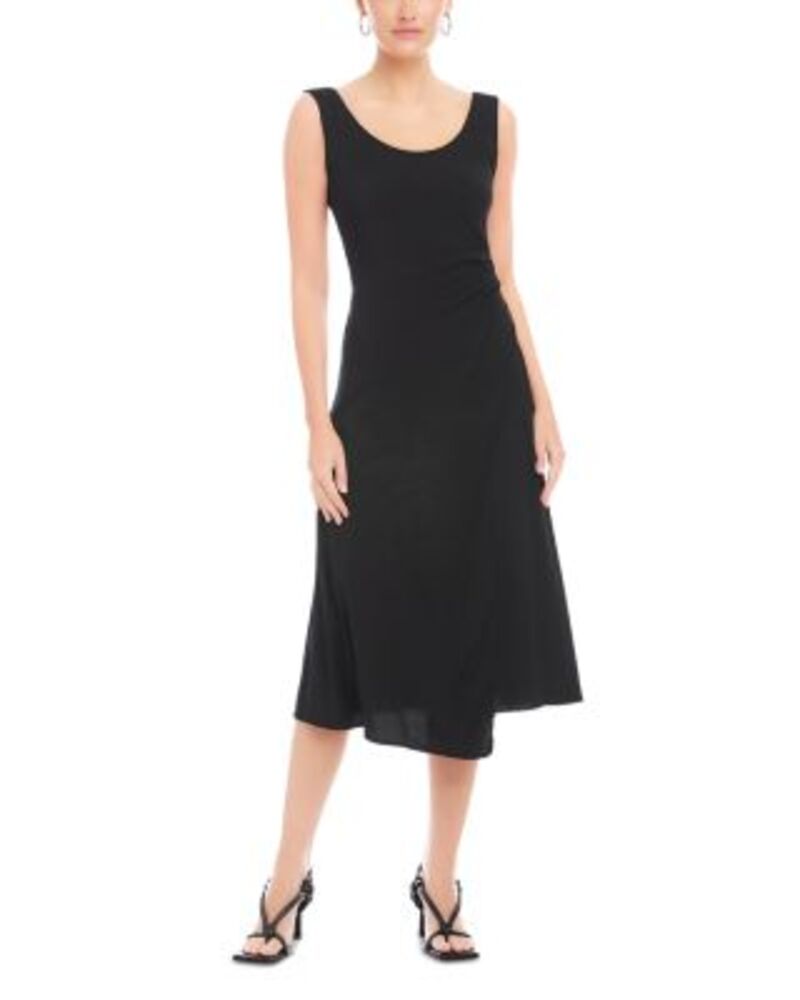 フィフティーントゥエンティ レディース トップス ワンピース Fifteen Twenty Shari Side Pleat Dress Black ブラック