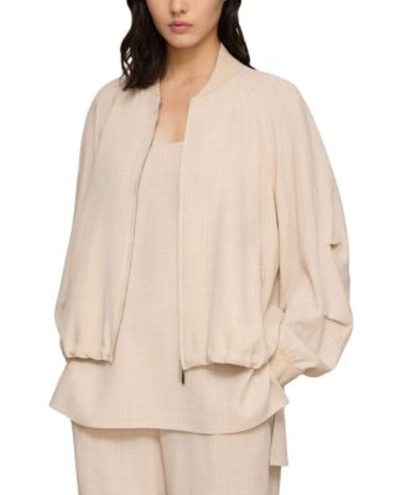 ラファイエットワンフォーエイト レディース アウター 上衣・上衣 Lafayette 148 New York Oversized Bomber Jacketaupe Melange トープ コート・ジャケット-レディースファッション