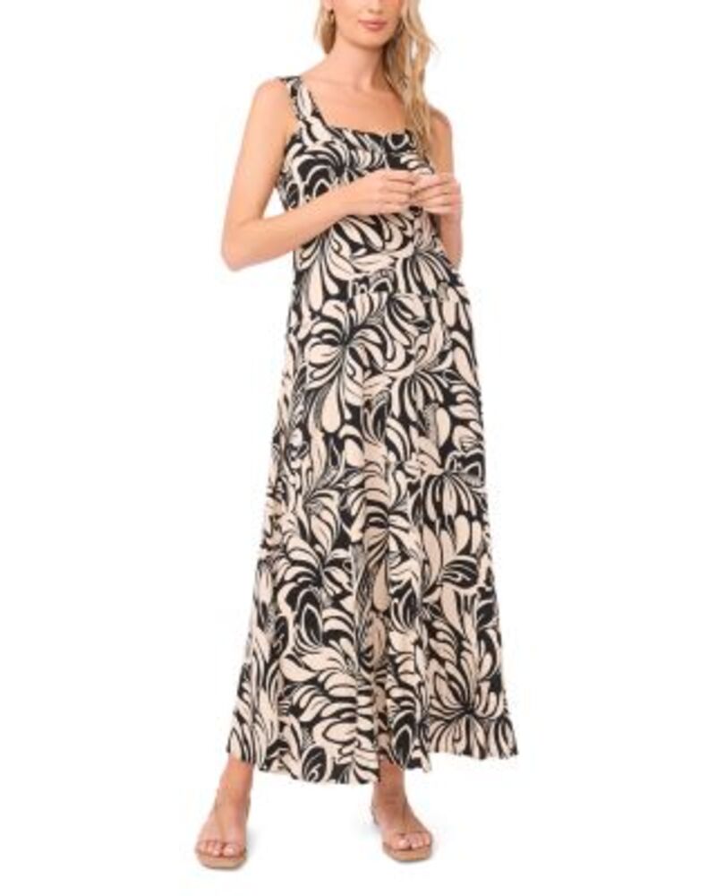 ヴィンスカムート レディース トップス ワンピース マキシ VINCE CAMUTO Thick Strap Maxi Dress Rich Black ブラック