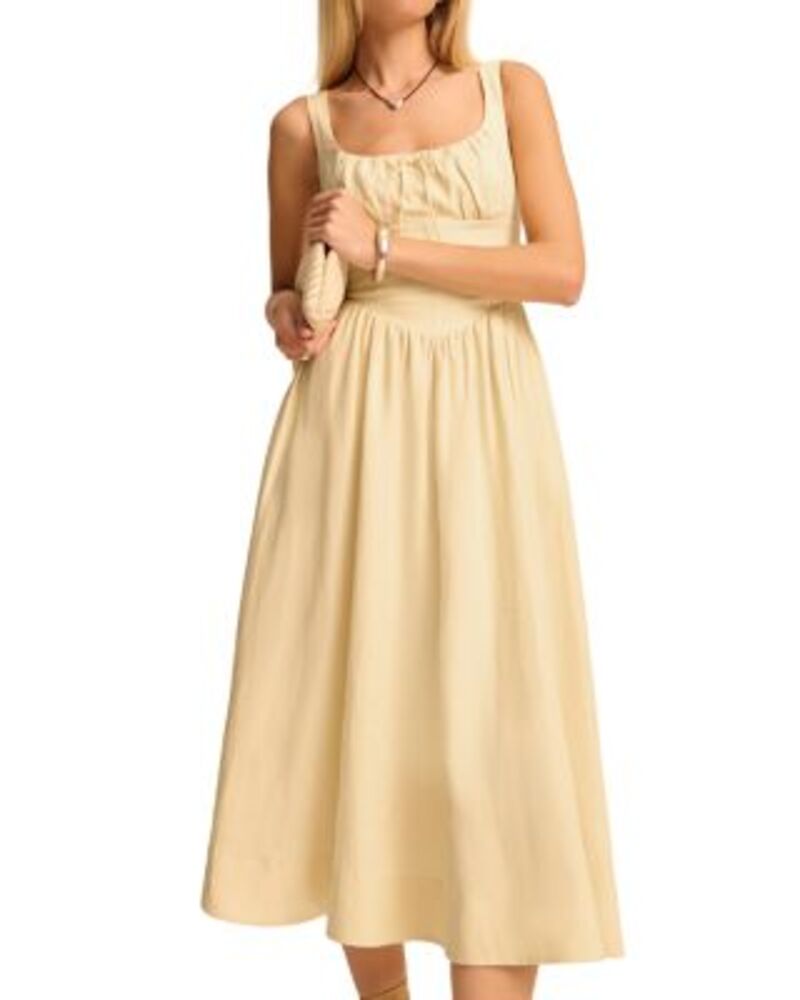リフォーメーション レディース トップス ワンピース リネン Reformation Balia Linen Dress Parmesan