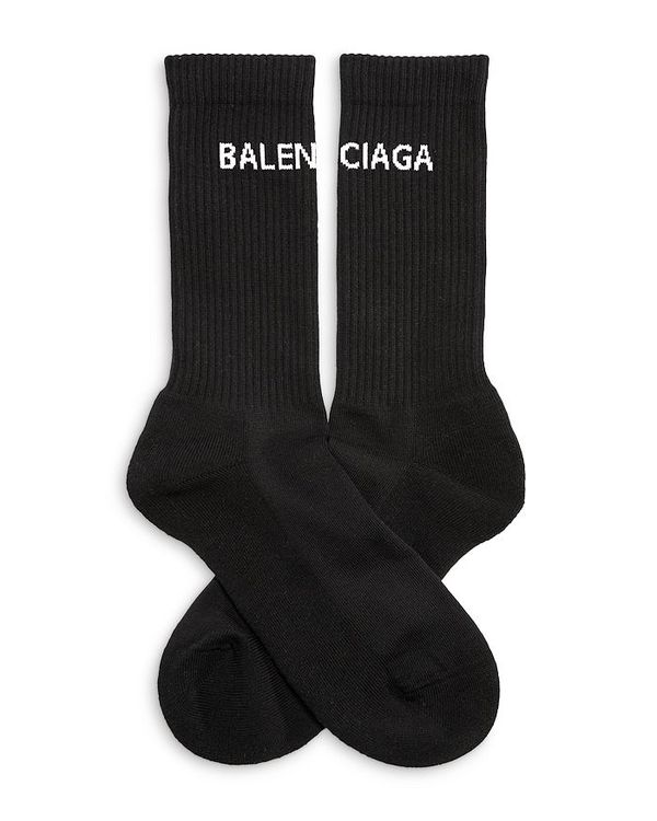 バレンシアガ メンズ ソックス 下穿 Logo Socks Noir Ecru 送料無料 号数変替無料 バレンシアガ メンズ アンダーウェア 靴下 Noir Ecru Petalfresh Com