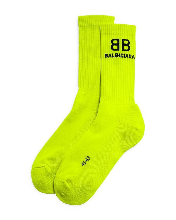バレンシアガ メンズ ソックス アンダーウェア Logo Tennis Socks Lemon 貨物輸送無料 サイズ入れ換える無料 バレンシアガ メンズ アンダーウェア 靴下 Lemon Petalfresh Com