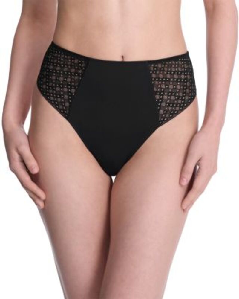 ナトリ レディース アンダーウェア パンツ Natori Harmony High Rise Thong Panty Black ブラック