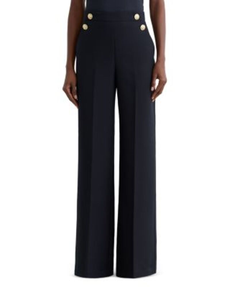 レイス レディース ボトムス カジュアルパンツ ワイドレッグ プチ REISS Petites Carley Wide Leg Trousers Navy ネイビー 47,880円