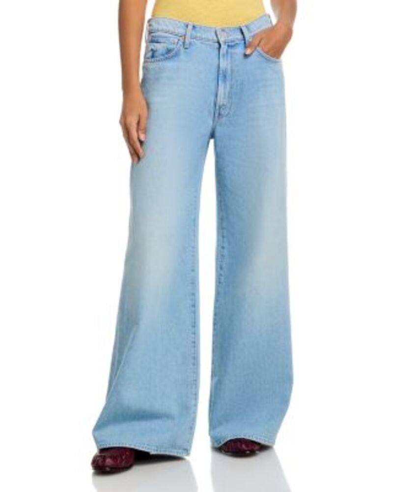 マザー レディース ボトムス デニムパンツ ワイドレッグ ジーンズ MOTHER The Ditcher High Rise Wide Leg Jeans in Few & Far Between Few & Far Between|ReVida 店